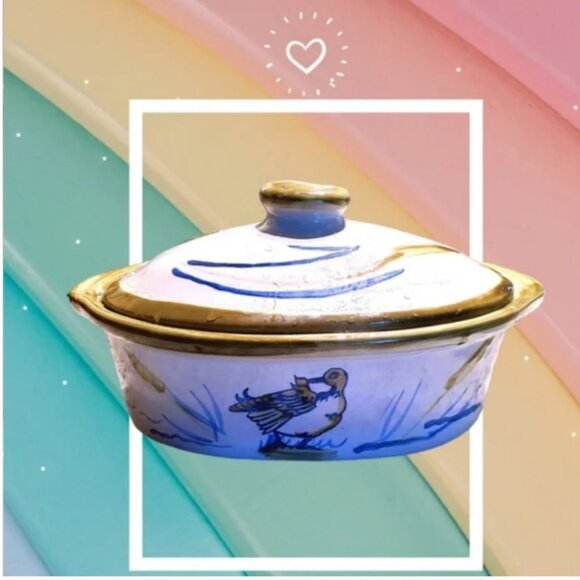 Louisville Pottery Stoneware Flying Duck Cooking dish - Picture 2 of 8